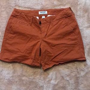 Baked orange shorts